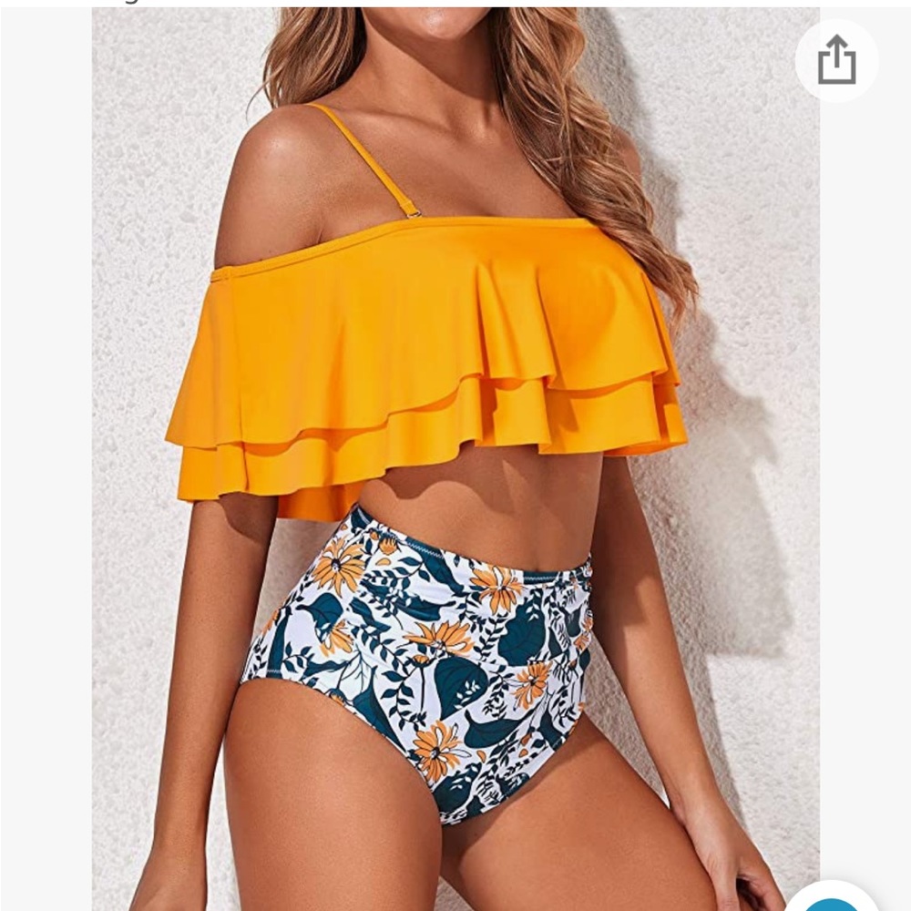 Yellow, green and white Bikini for sale